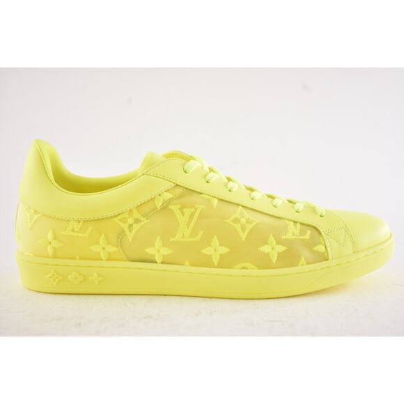 Louis Vuitton Luxembourg Tattoo Yellow Monogram LV Low Top Sneaker UK 9 US 10 11 - Picture 2 of 14